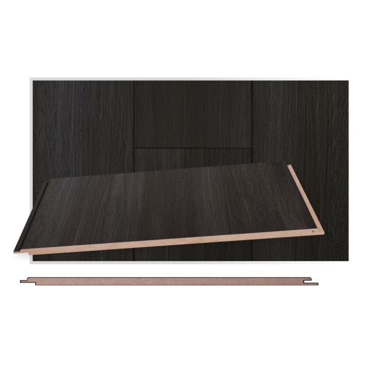 Lyhyt MDF-kattopaneeli Maler STP-0 grafiitti tammi 8 x 315 x 1200 mm