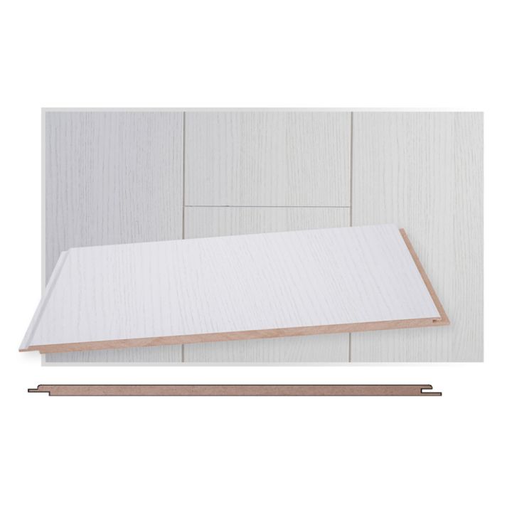 Lyhyt MDF-kattopaneeli Maler STP-0 E0 hopeasaarni 8 x 315 x 1200 mm