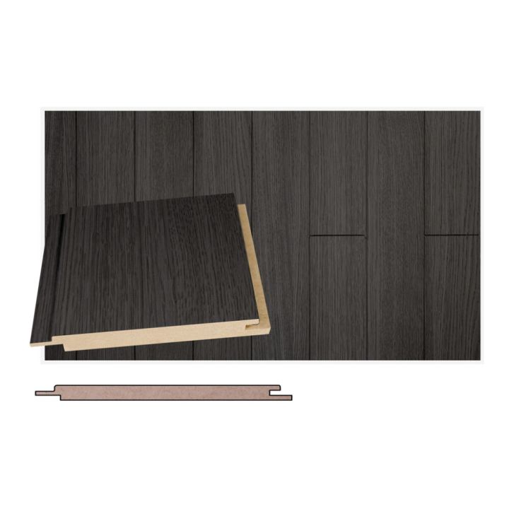 Kattopaneeli Maler SPA STS-5 MDF Grafiitti Tammi 12 x 120 x 2400 mm