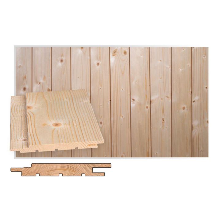 Kattopaneeli STS-5 TK kuusi puuvalmis 14 x 95 mm, eri pituuksia