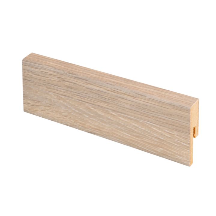 10 kpl Jalkalista Maler Aava R2 MDF Mel Vanilla tammi 12 x 42 x 2750 mm