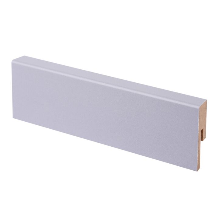 10 kpl Jalkalista Maler Aava R2 MDF Mel Harmaa 12 x 42 x 2750 mm