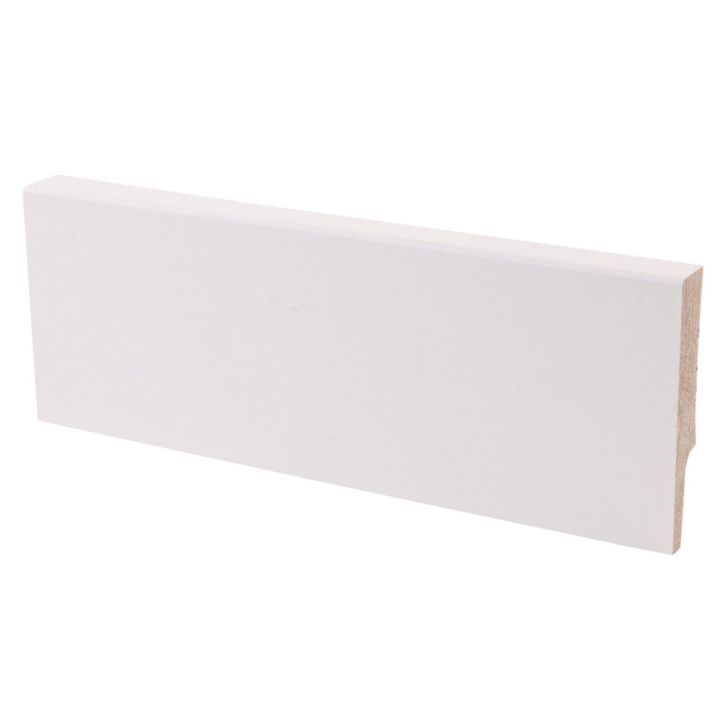 5 kpl Jalkalista Maler Smart Aava mänty valkoinen 12 x 58 x 3300 mm