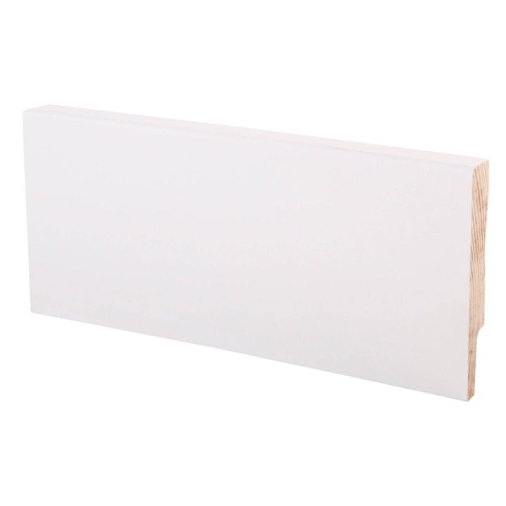 5 kpl Jalkalista Maler Smart Aava mänty valkoinen 12 x 70 x 3300 mm