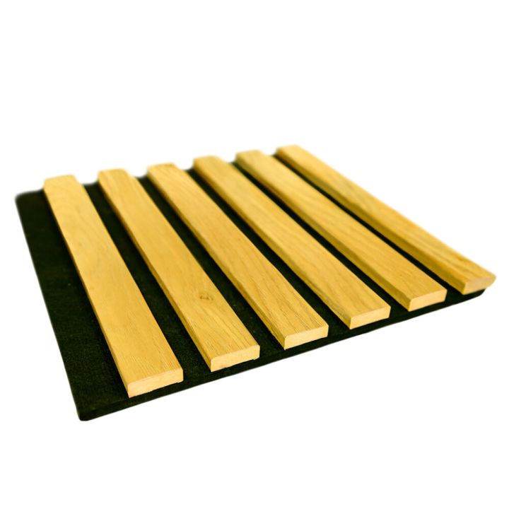 Akustiikkapaneeli Maler Louvre Acoustic Tammiviilu / Musta lakattu 19 x 300 x 2800 mm