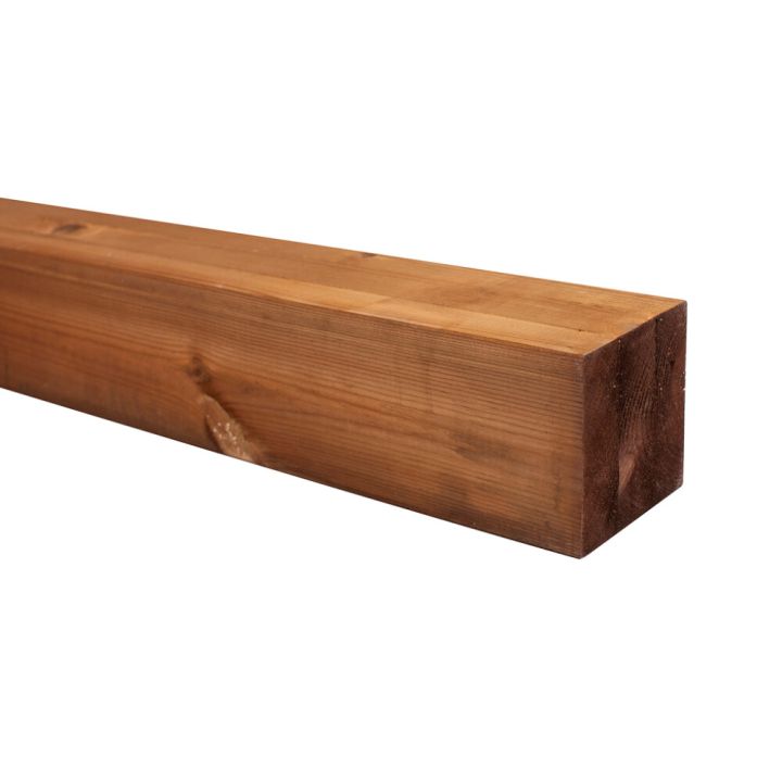 Liimapuutolppa kyllästetty ruskea 70 x 70 x 3000 mm AB höylätty