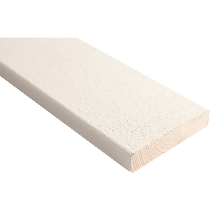 Aitalauta 20 x 95 mm 4s pintamaalattu valkoinen HSP (per metri)