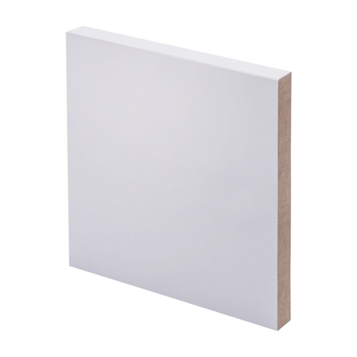 5 kpl Smyygilista Maler MDF Valkoinen 12 x 90 x 2400 mm