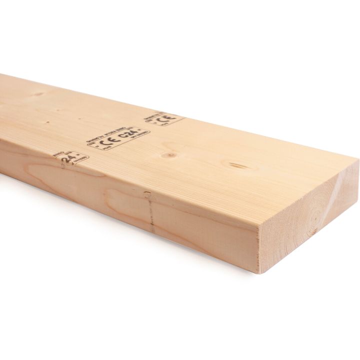 Runkotolppa C24 48 x 173 mm mitallistettu