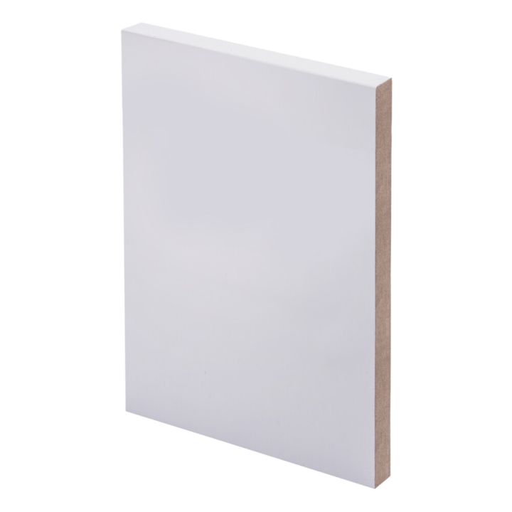 5 kpl Smyygilista Maler MDF Valkoinen 12 x 110 x 2400 mm