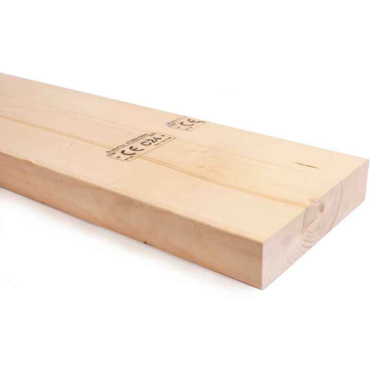 Runkotolppa C24 48 x 198 mm mitallistettu