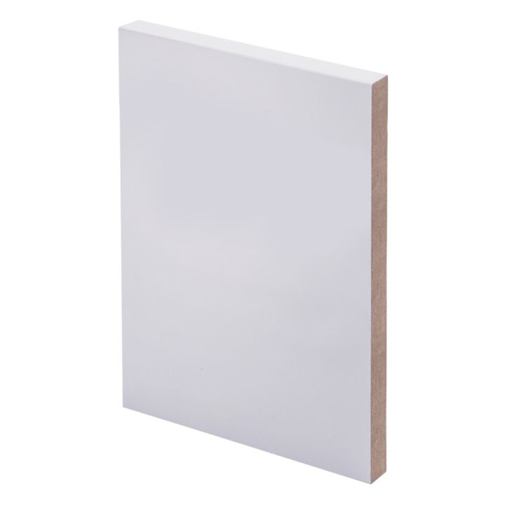 3 kpl Smyygilista Maler MDF Valkoinen 12 x 130 x 2400 mm