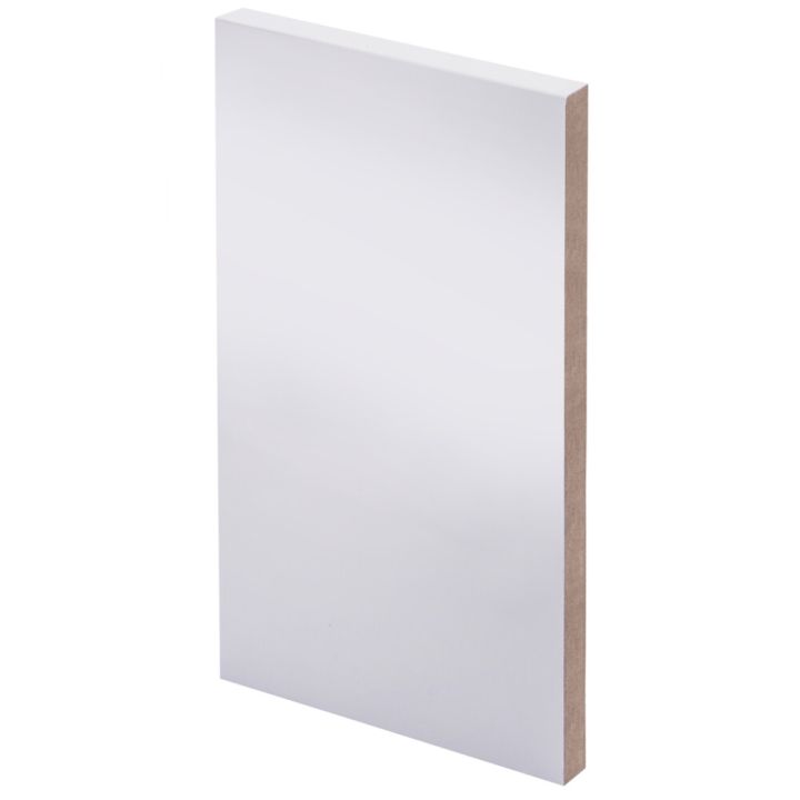 3 kpl Smyygilista Maler MDF Valkoinen 12 x 140 x 2400 mm