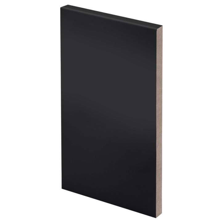 3 kpl Smyygilista Maler SH MDF Mel Musta 12 x 250 x 2400 mm