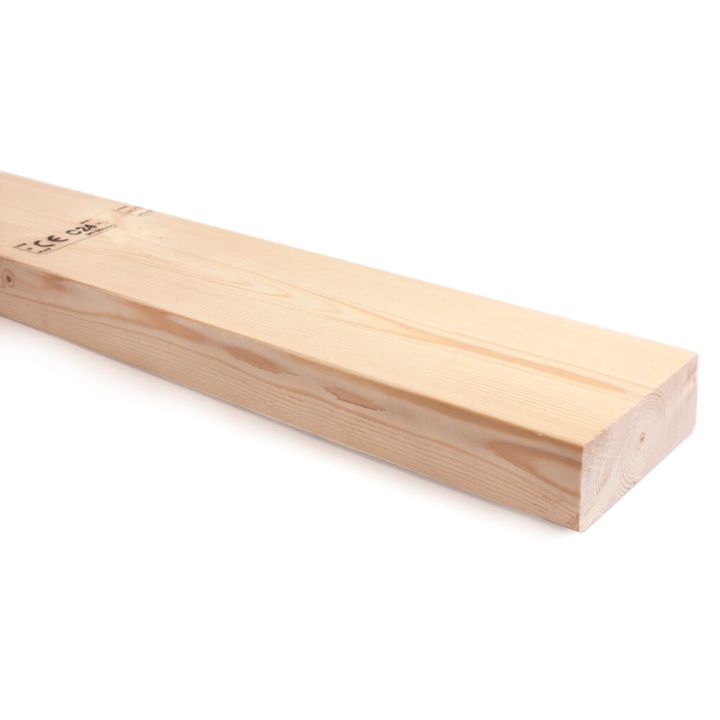 Runkotolppa C24 48 x 123 x 4500 mm mitallistettu