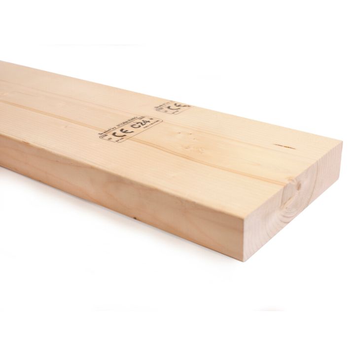 Runkotolppa C24 48 x 198 x 4500 mm mitallistettu