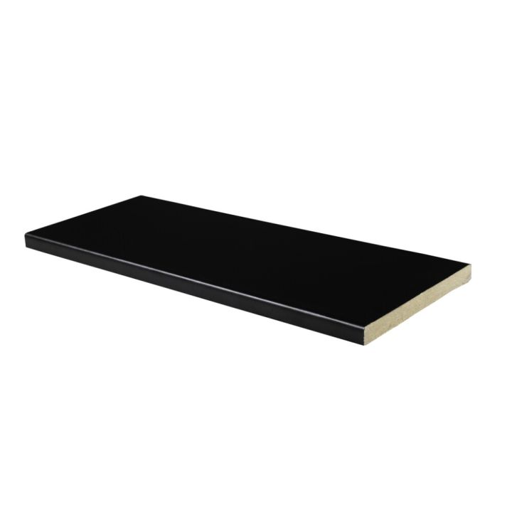 Kynnys Maler MDF sileä MR laminaatti musta 9 x 92/29 M10