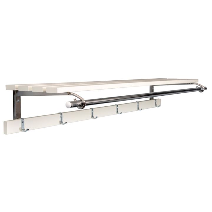 Vaatenaulakko Olikos Ville 4424 120 cm Valkoinen/Kromi