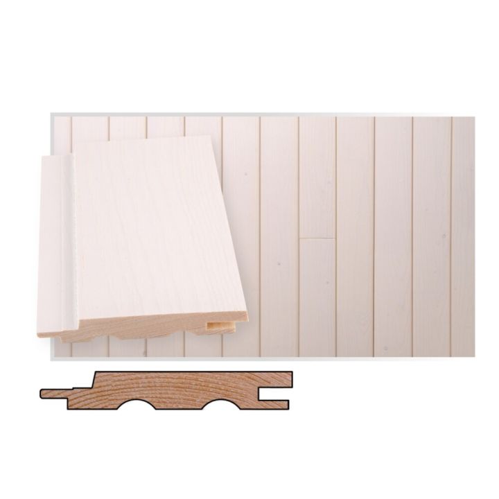 Kuusipaneeli Maler SPA STS-5 Huurre puuvalmis 15 x 95 x 2400 mm
