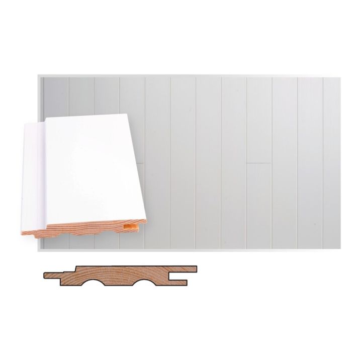 Mäntypaneeli Maler SPA STS-5 puhtaanvalkoinen 14 x 95 x 2400 mm