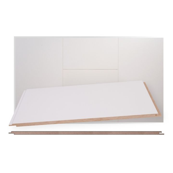 MDF-paneeli Maler STP-0 Puolikiiltävä valkoinen 8 x 315 x 1200 mm