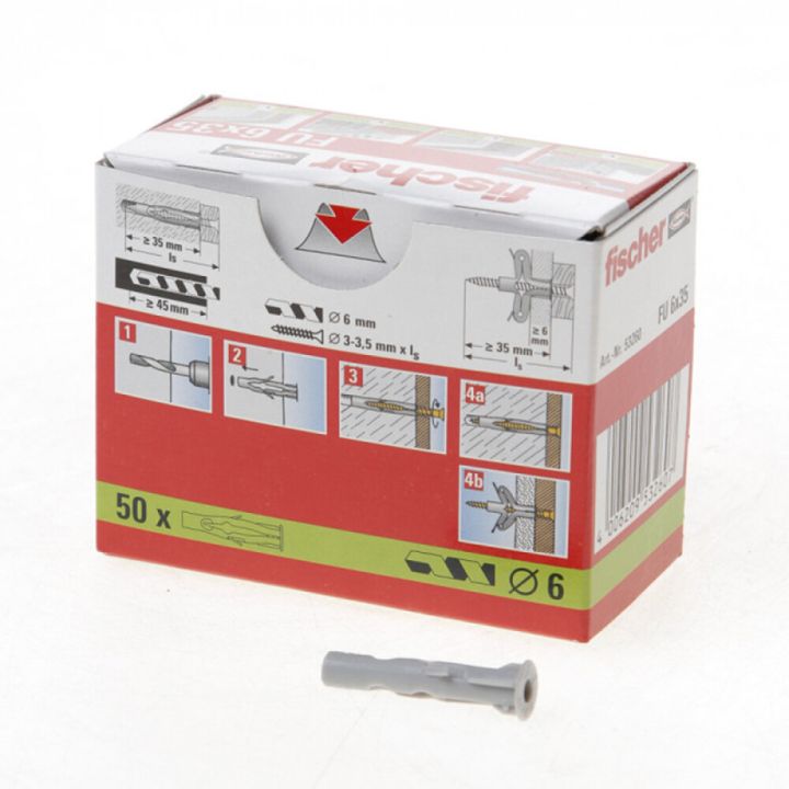 Yleistulppa Fischer FU 6 x 35 mm 50 kpl/pkt