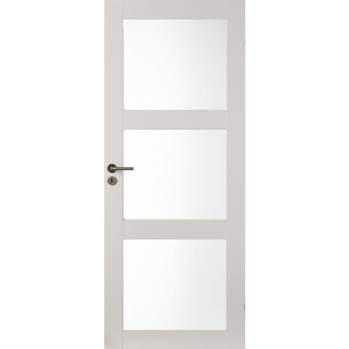 Massiivikehysovi Swedoor Unique 507 Valkoinen Satiinilasi 10 x 21