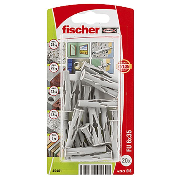 Tulppa Fischer FU 6 x 35 mm K 20 kpl/pkt