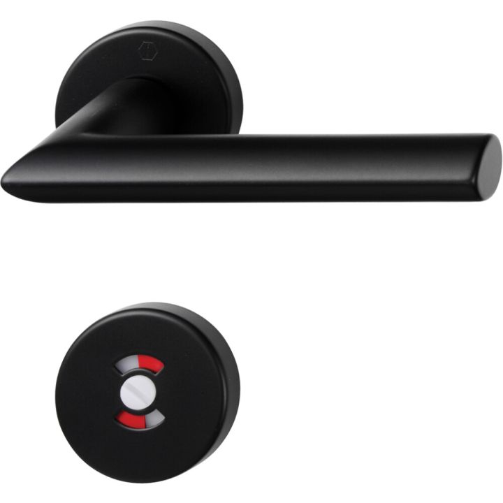 Väliovenpainike Swedoor Stockholm Musta WC-vääntönuppilla