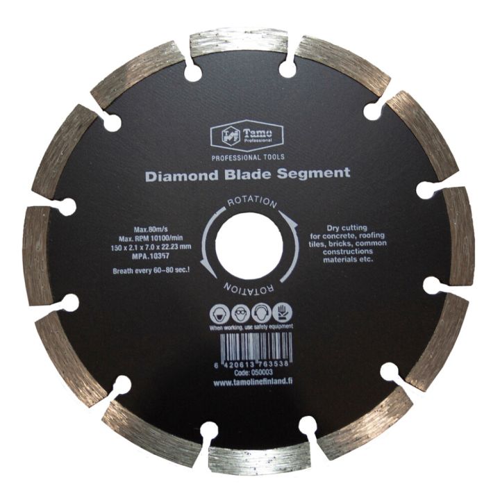 Segmenttilaikka Tamoline 150 mm