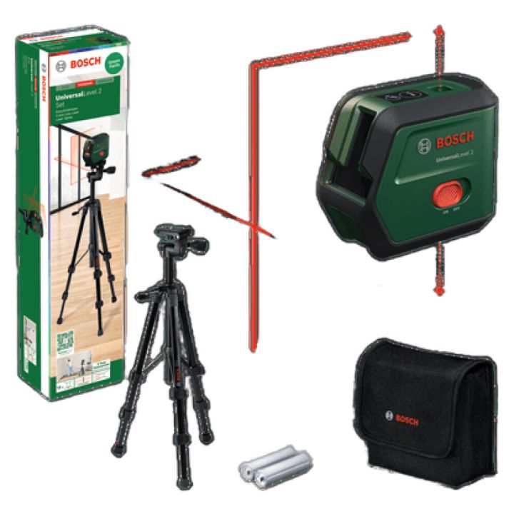 Ristilinjalaser Bosch UniversalLevel 2 Set