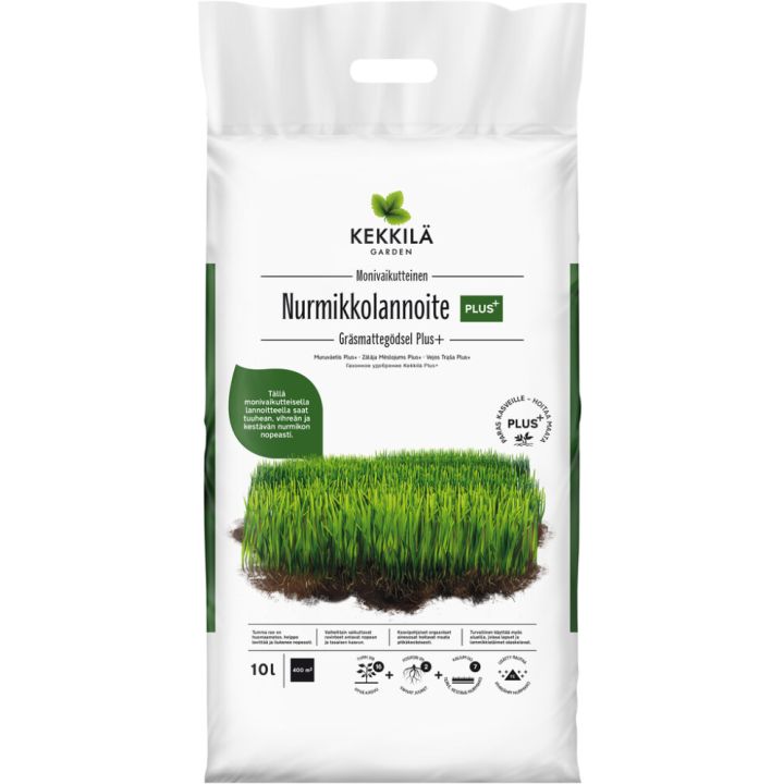 Nurmikkolannoite Kekkilä Plus+ 10 l
