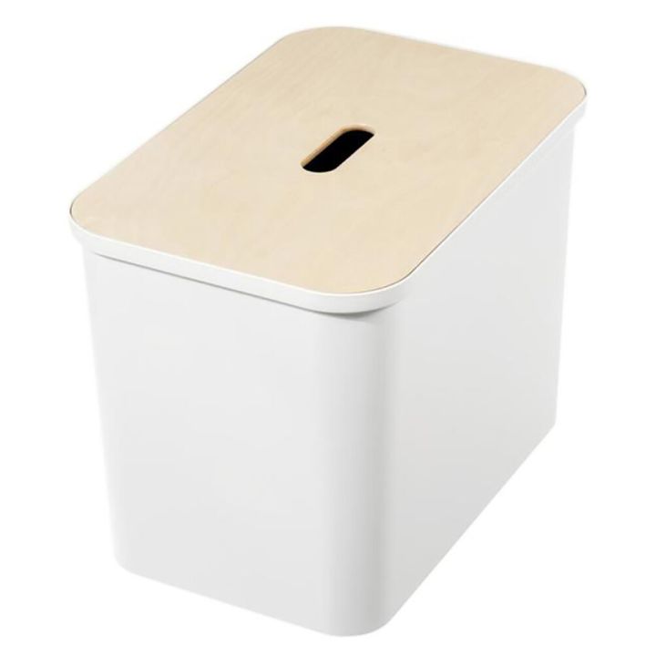 Lajitteluastia Smartstore Collect 76 L valkoinen + vanerikansi