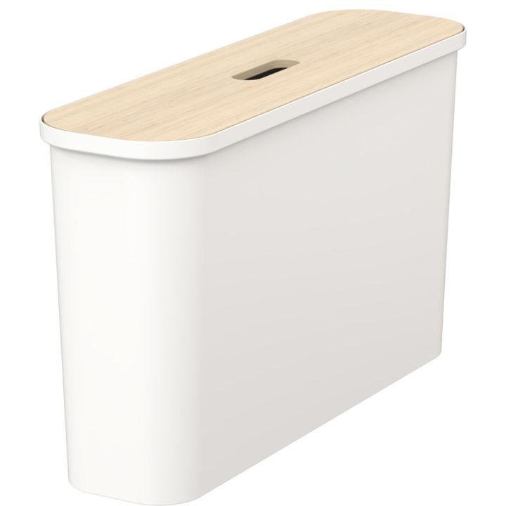 Lajitteluastia SmartStore Collect Slim Valkoinen 46 l + vanerikansi