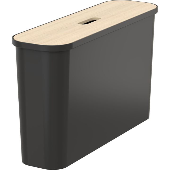Lajitteluastia SmartStore Collect Slim Musta 46 l + vanerikansi