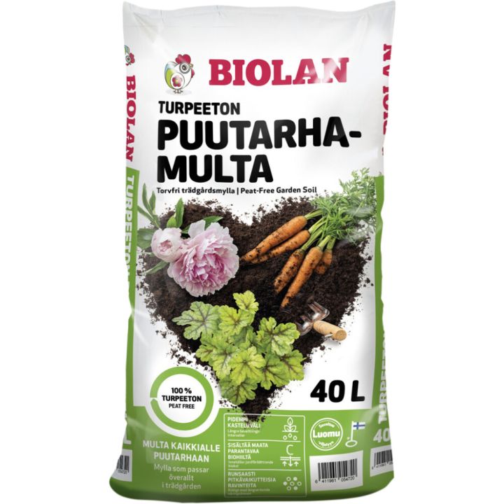 Puutarhamulta Biolan 40 l turpeeton