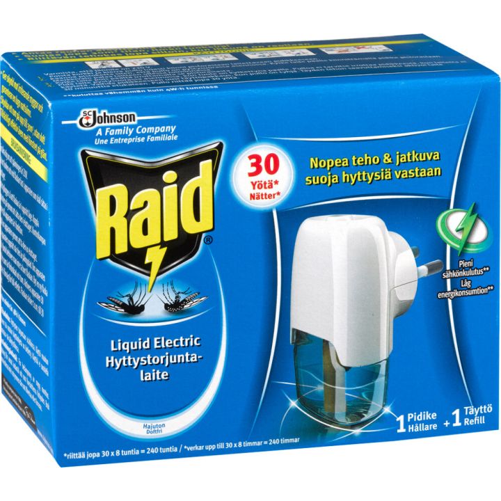 Hyttyskarkotin Raid Liquid Electric