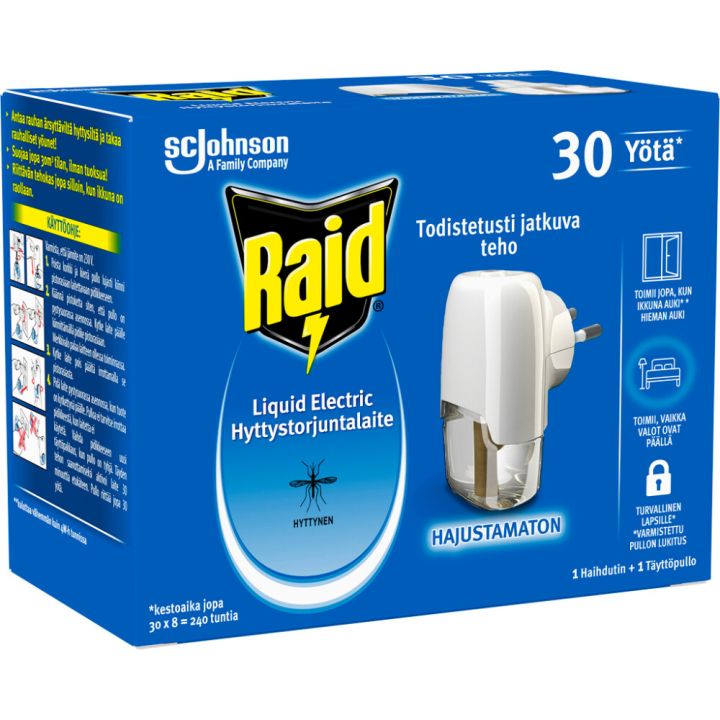 Hyttyskarkotin Raid Liquid Electric
