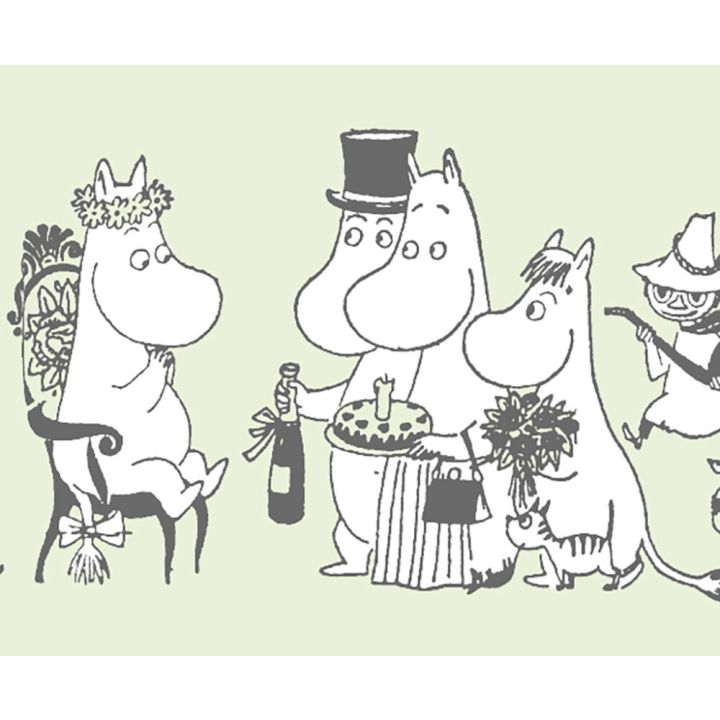 Boordi Sandudd Muumihahmot 10 m x 10,8 cm Vaaleanvihreä