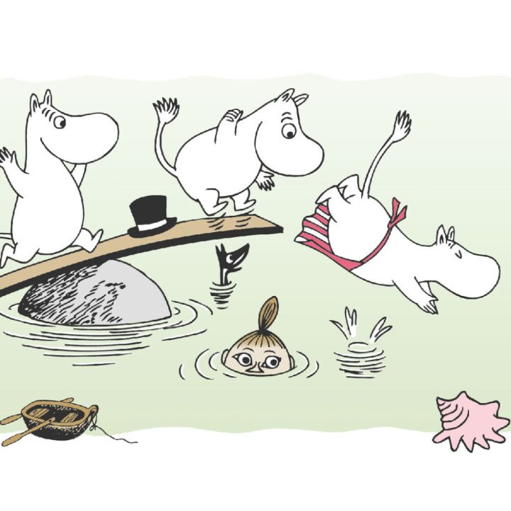 Boordi Sandudd Muumit Uimassa 10 m x 13,5 cm Vaaleanvihreä