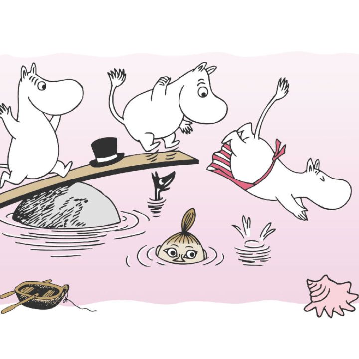 Boordi Sandudd Muumit Uimassa 10 m x 13,5 cm Vaaleanpunainen