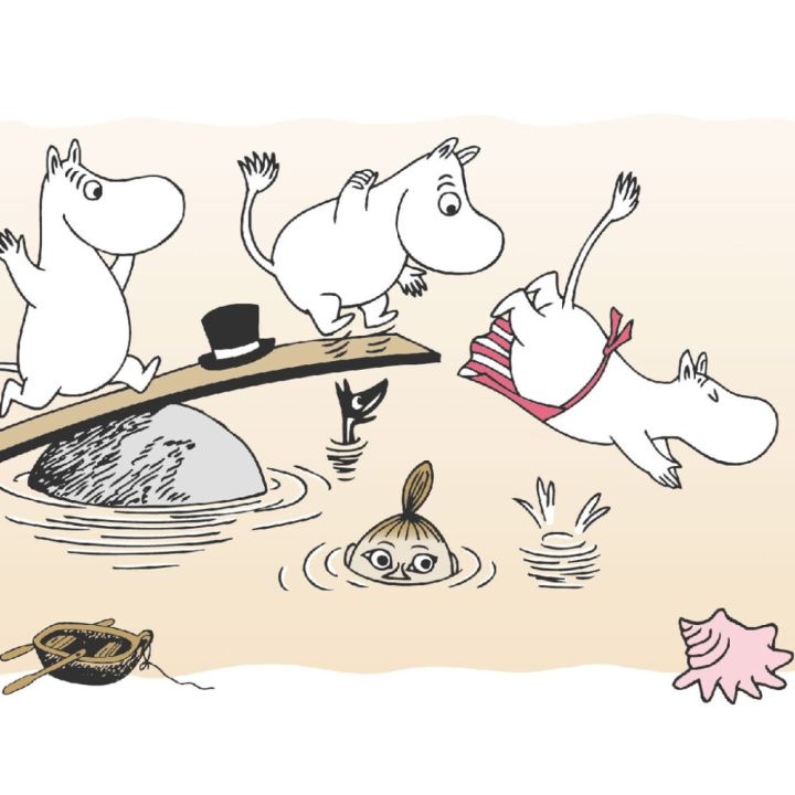 Boordi Sandudd Muumit Uimassa 10 m x 13,5 cm Keltainen