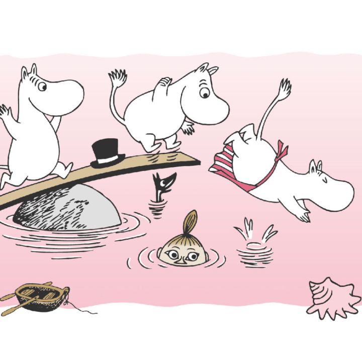 Boordi Sandudd Muumit Uimassa 10 m x 13,5 cm Roosa