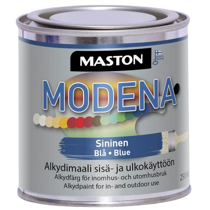 Alkydimaali Maston Modena Sininen 250 ml