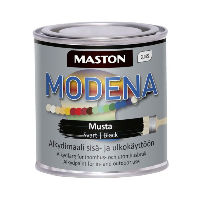Alkydimaali Maston Modena Musta 250 ml