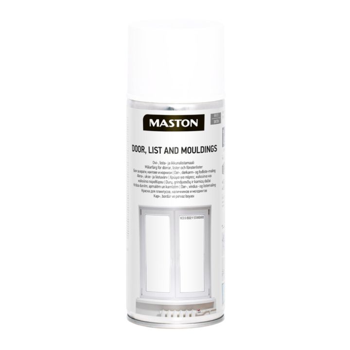 Spraymaali Maston 400 ml Listavalkoinen