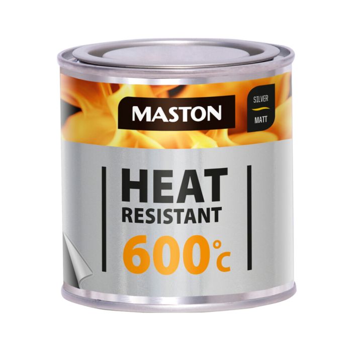 Kuumakestomaali Maston Heat Resistant 600 °C Hopea