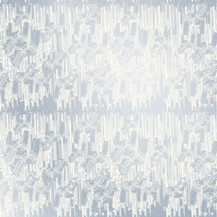 Kuitutapetti Ivana HKI Helmiäinen/Sininen Hevonen