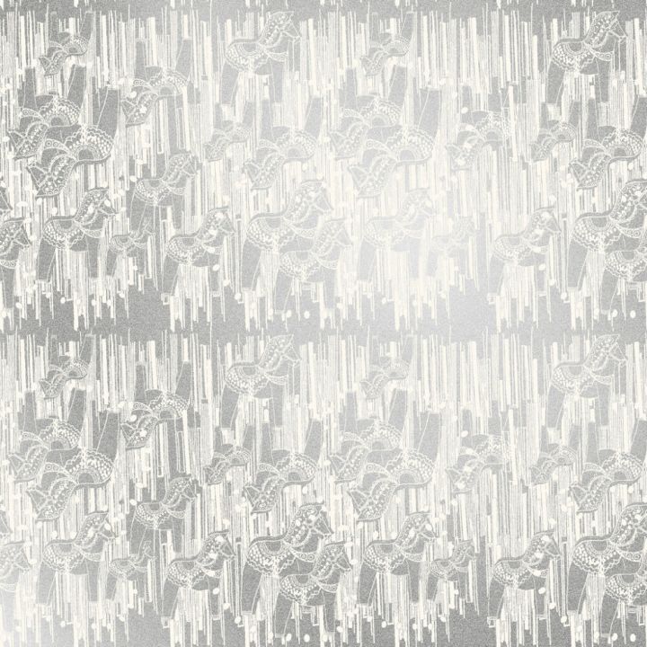 Kuitutapetti Ivana HKI Hopea/Valkoinen Hevonen