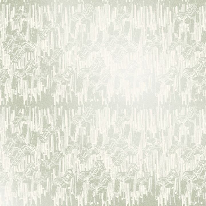 Kuitutapetti Ivana HKI Helmiäinen/Vihreä Hevonen